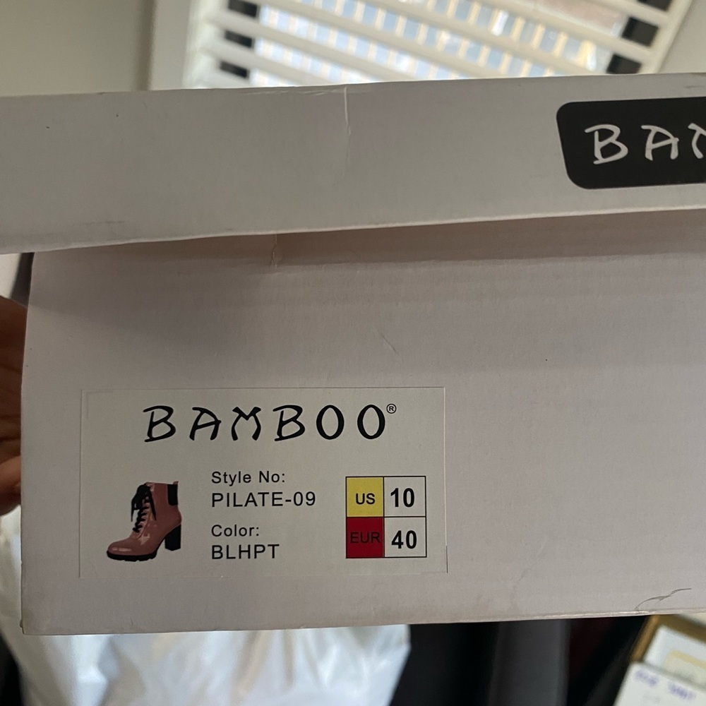 PILATE-09 Chunky Heel Lace Up Boots‎ - Picture 6 of 6